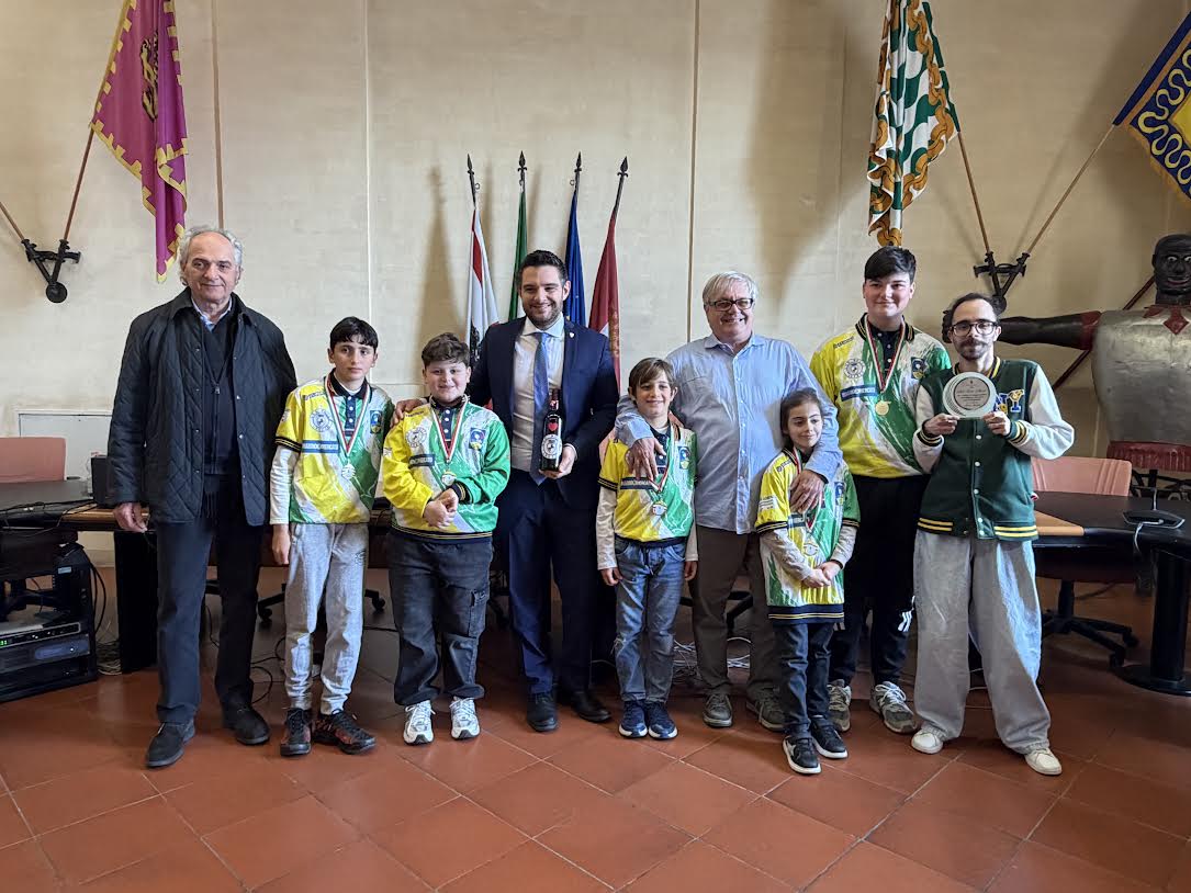 I giovani atleti della Asd Bocce Arezzo