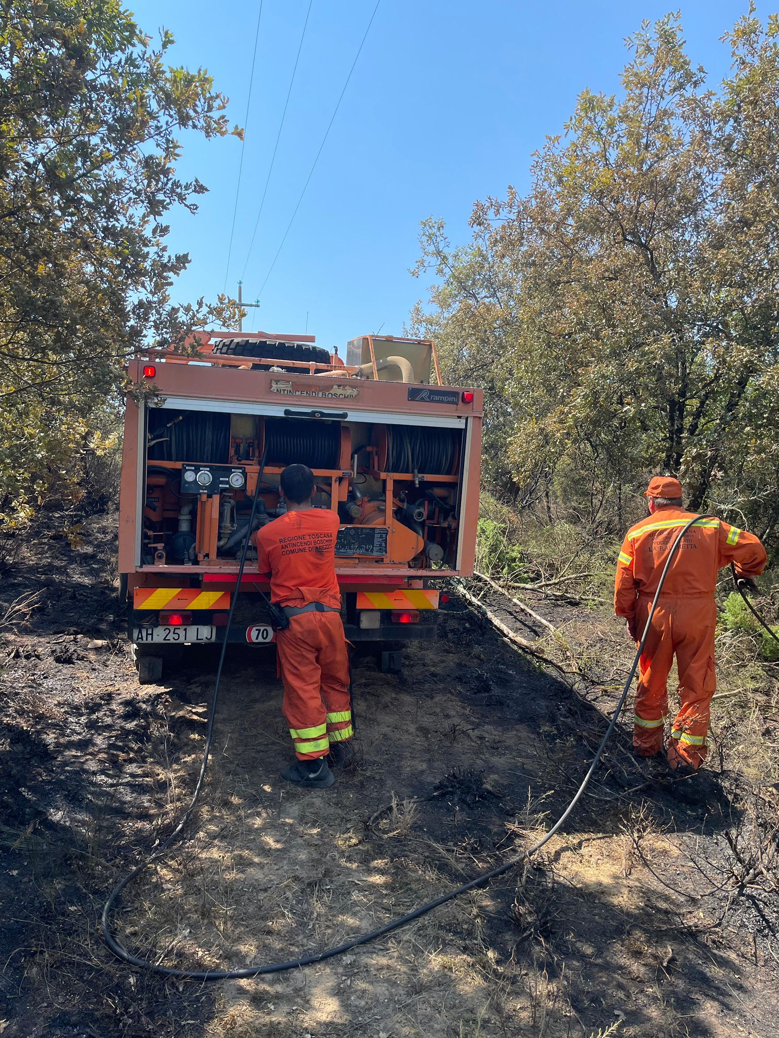 Incendio Talzano