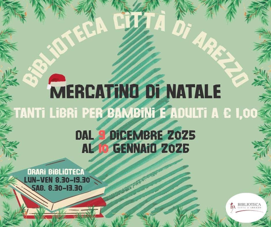 Mercatino di Natale Biblioteca Città di Arezzo