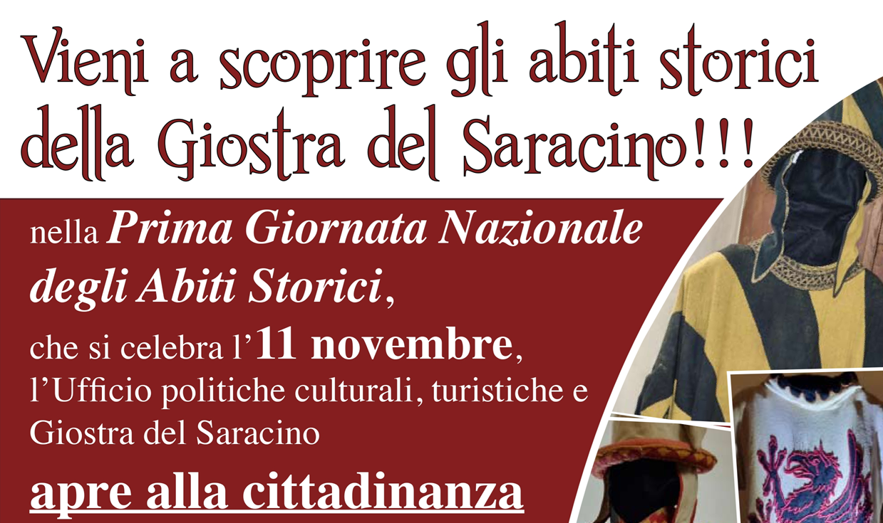 Locandina abiti storici