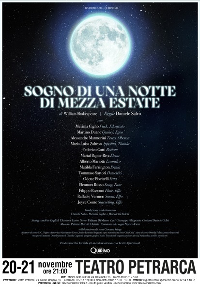 Locandina stagione di prosa Teatro Petrarca 2025/2026