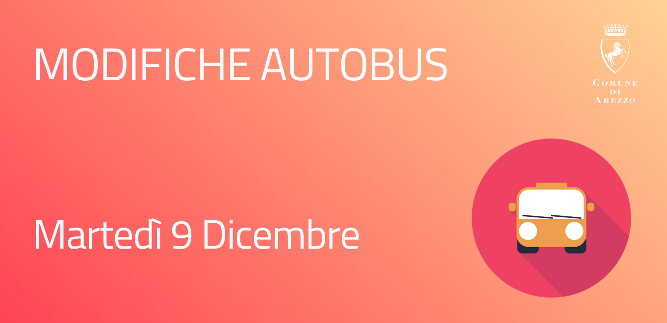 modifiche autobus 9 dicembre 2025