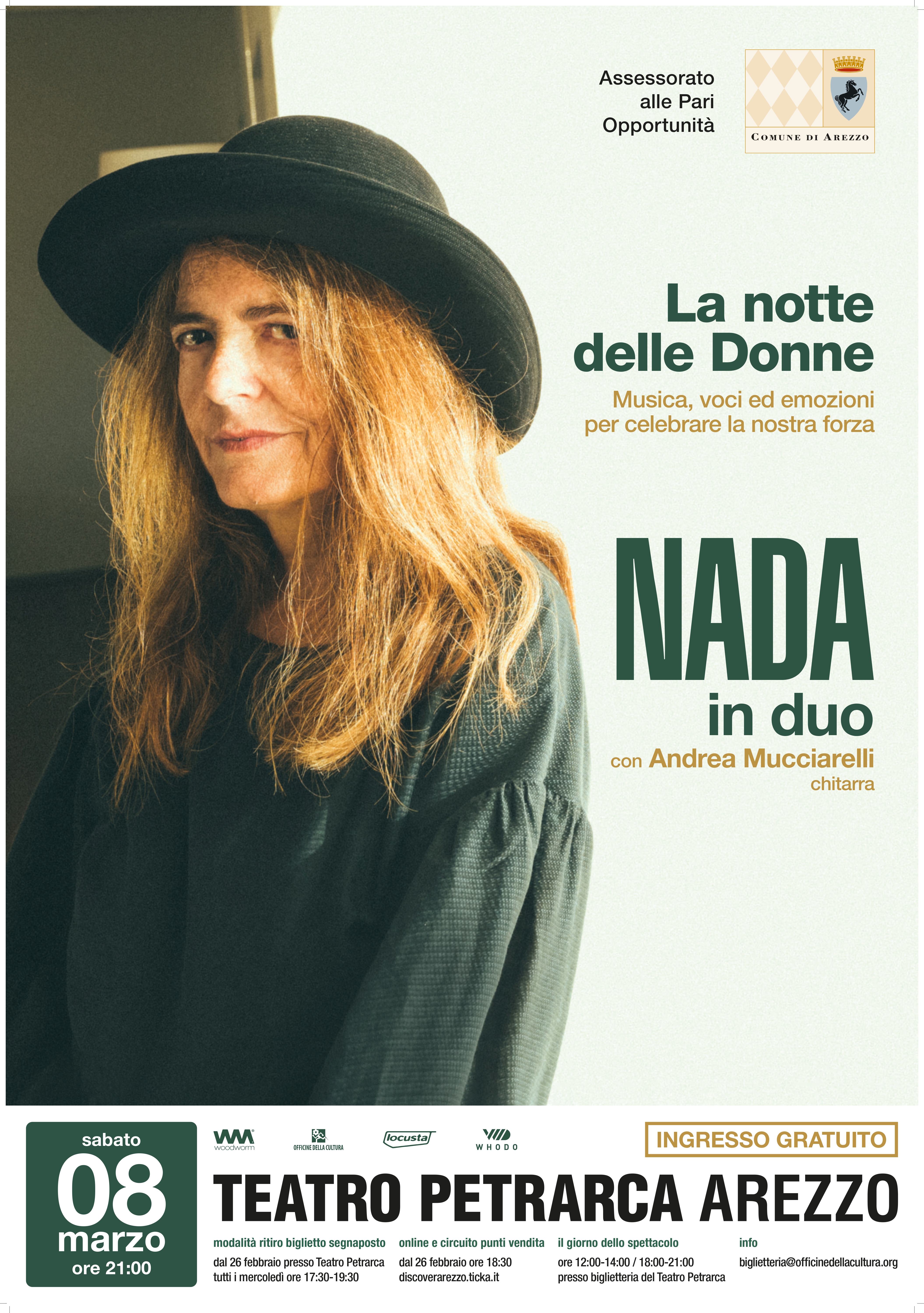 Manifesto concerto Nada 8 marzo 2025