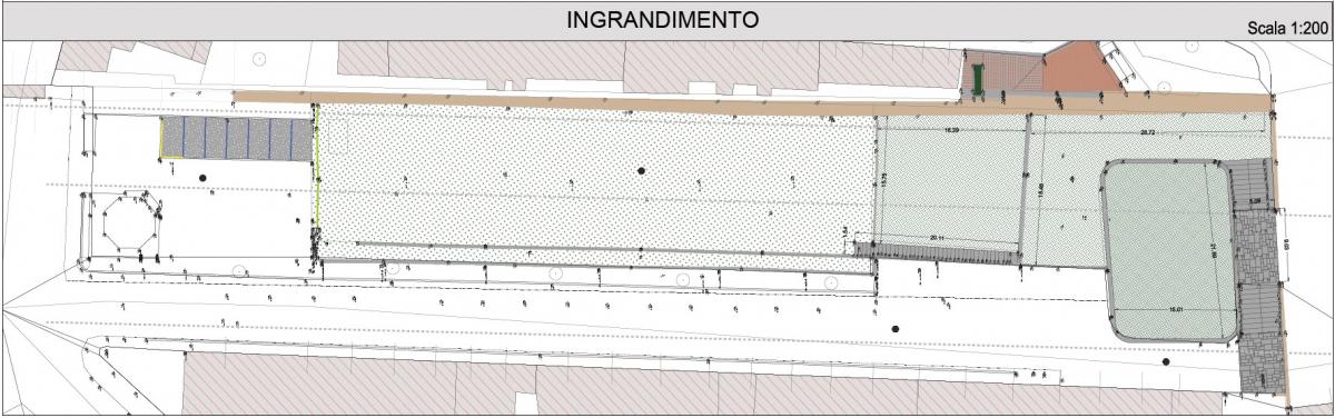 inquadramento dell'area oggetto di intervento rispetto alla città di arezzo, ingrandimento