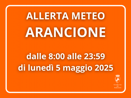 Allerta meteo arancione 5 maggio 2025