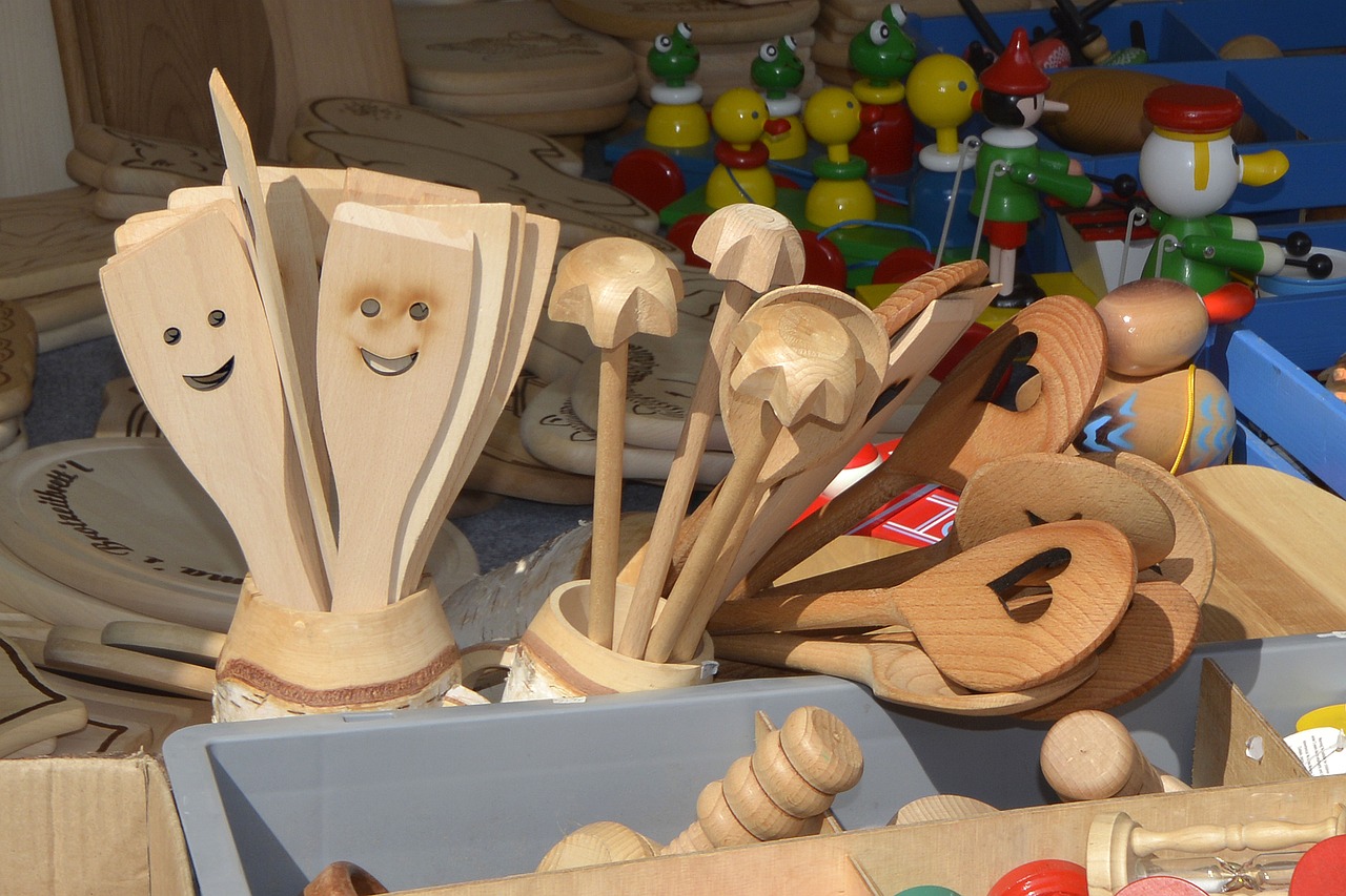 oggetti di legno