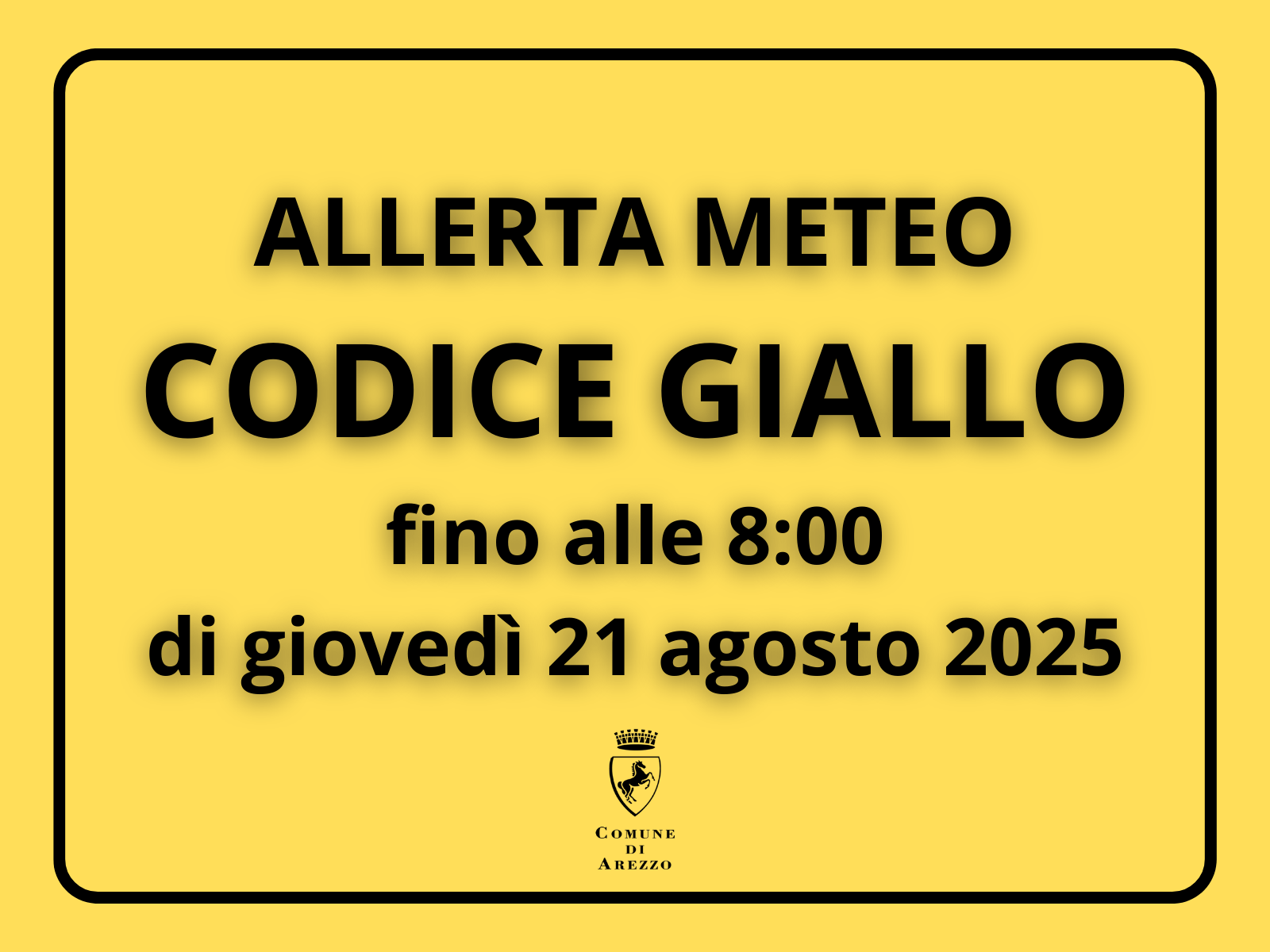allerta meteo codice giallo 