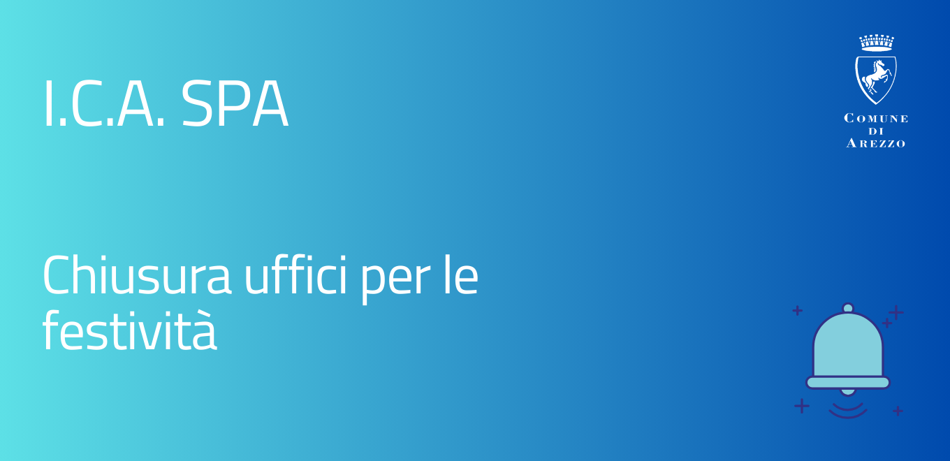 ICA chiusura festività